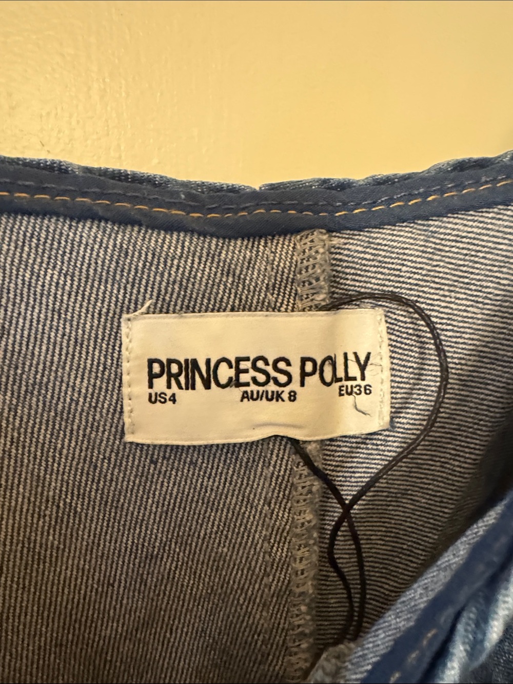 Princess Polly Blue Denim Spaghetti Strap Cami - Picture 2 of 3